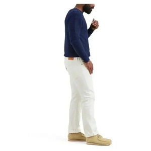 Levi's 501 Button Fly White Size 29×30 EUC